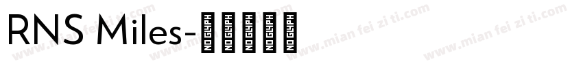 RNS Miles字体转换